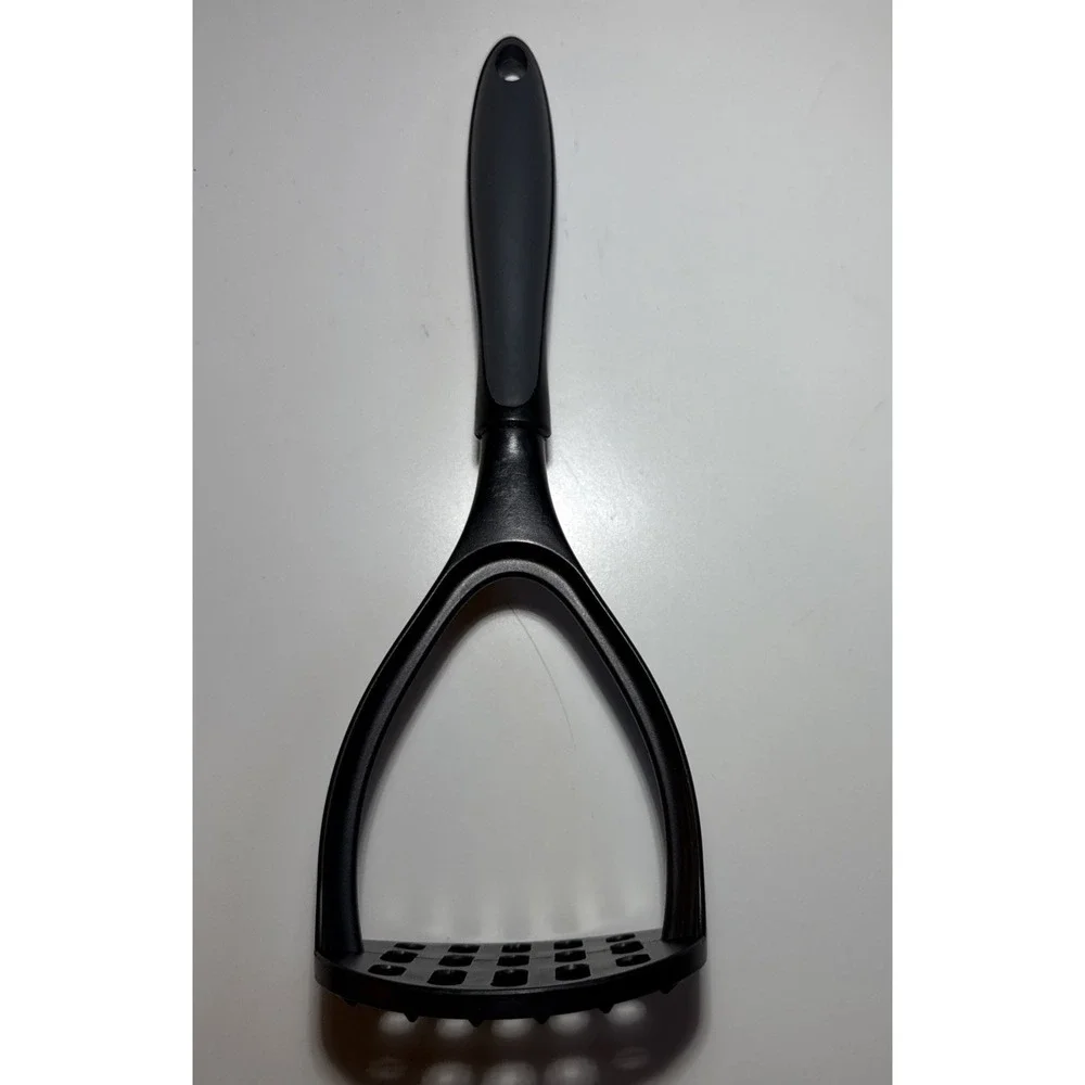 Calphalon Nylon Potato Masher Black Gray Nonstick Safe 11.75